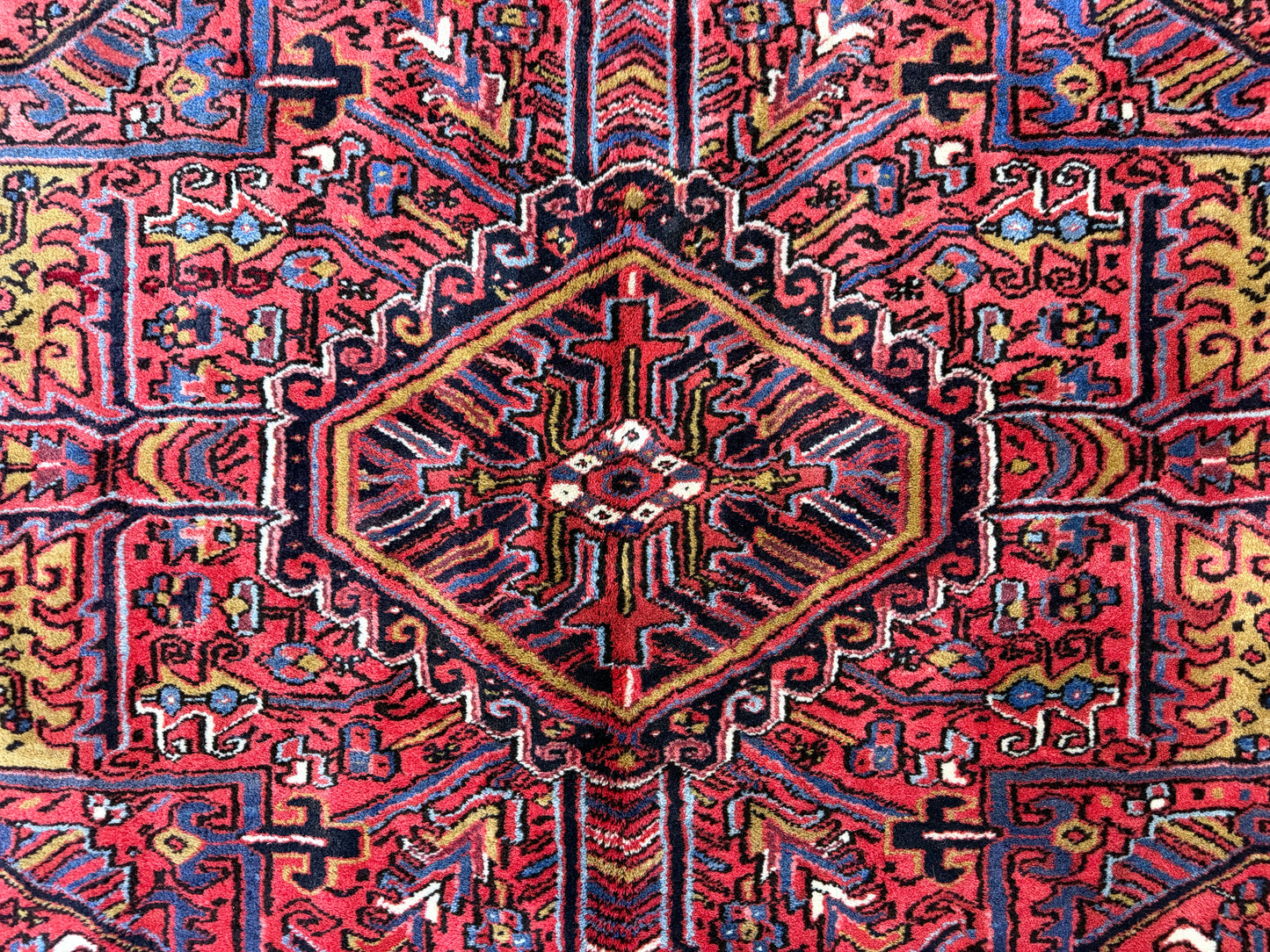 Hand-Knotted Persian Heriz Rug - 10’2”x12’11”