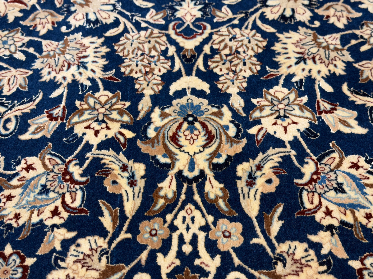 Antique Hand-Knotted Persian Nain Rug - 5’3”x8’