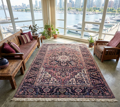 Hand-knotted Persian Heriz Rug - 8’x11’3”