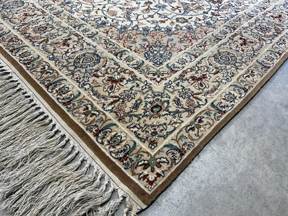 3’5”x5’9” Hand-Knotted  Fine Wool & Silk Isfahane Seirafian Area Rug - Signed