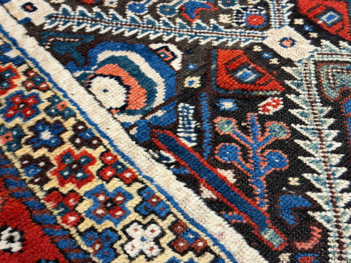 Antique Hand-Knotted Russian Kazak Rug - 4’3”x9’4”