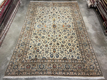10’4”x15’2” Hand-Knotted Wool All-over Kashane Area Rug - Handmade Carpet 10x15