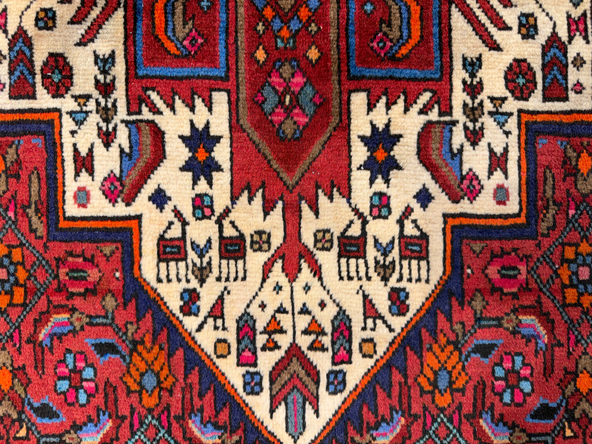 Hand-Knotted Persian Bidjar Gholtogh Rug - 4'x6'7"