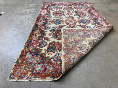 3’x4’11” Antique Persian Kerman Rug