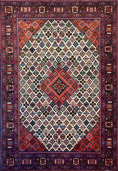 Hand-Knotted Persian Shiraz Rug - 7’1”x10’3”