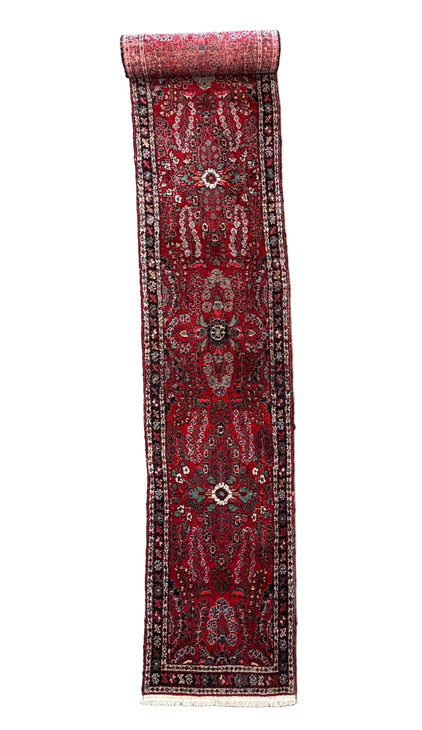 Hand-Knotted Sarouk Runner - 2’9”x18’3”