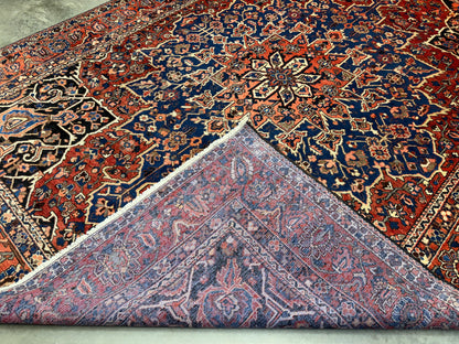 9’8”x12’6” Hand-Knotted Persian Bakhtiari Area Rug