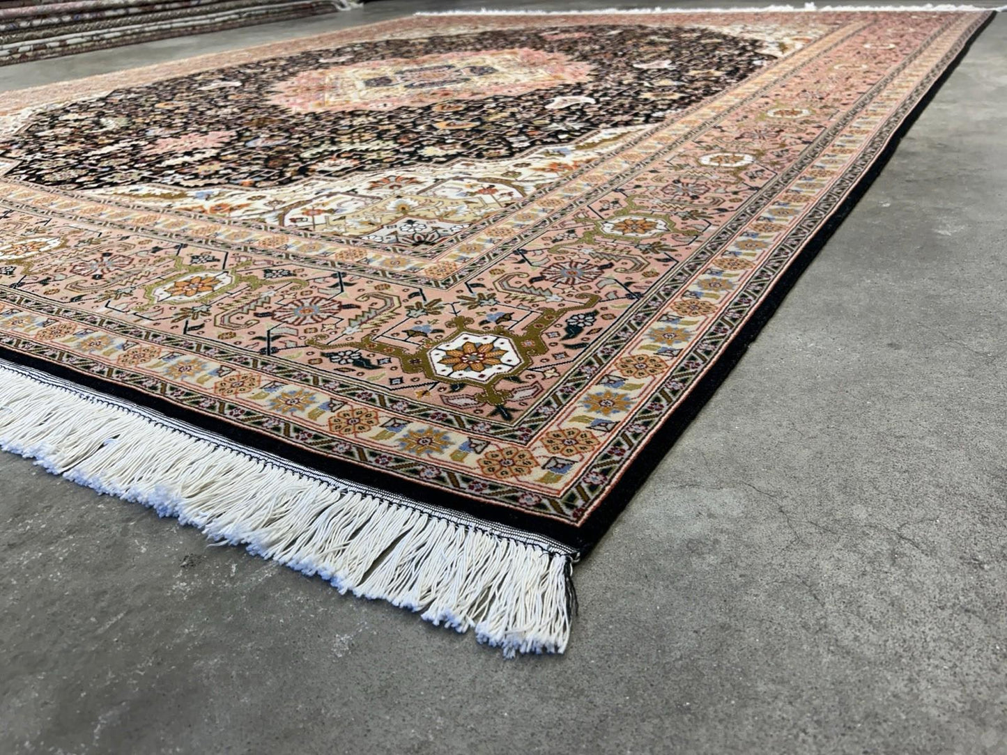 8’1”x10’ Hand-Knotted Fine Wool & Silk Herize Area Rug - Handmade Carpet 8x10