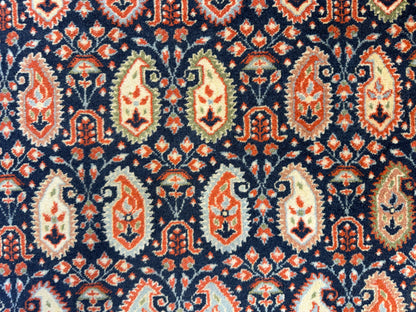 7’10”x11’7” Hand-Knotted Wool Persian Malayer Paisley Area Rug