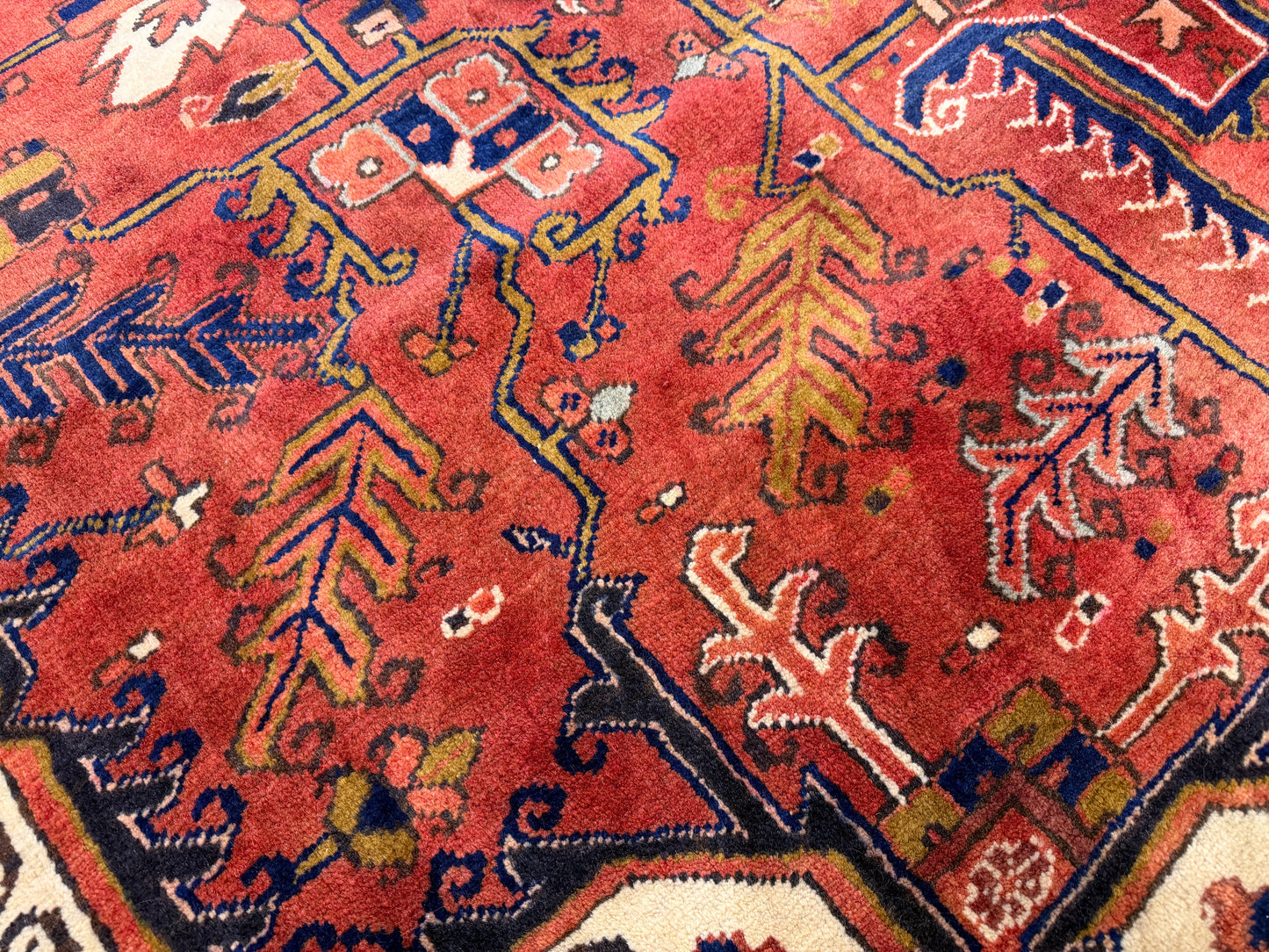Hand-Knotted Persian Heriz Rug - 9’3”x12’2”