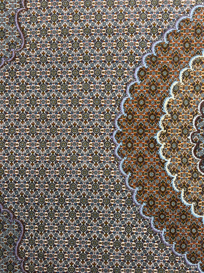 10’x13’2” Very Fine Hand-Knotted Persian Tabriz Mahi Area Rug