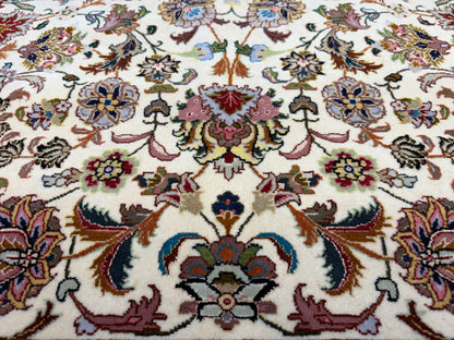 Hand-Knotted 60 Raj Persian Tabriz Rug - 9’10”x13’8”