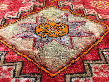 5’7”x10’7” Antique Hand-Knotted Wool Russian Kazak Oriental Rug 5x10 Handmade Carpet