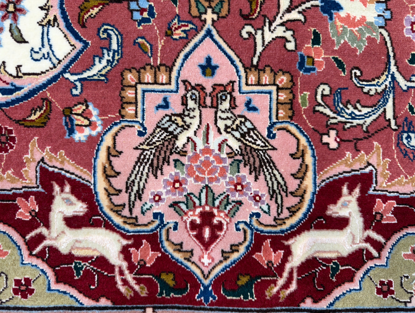 Hand-Knotted 70 Raj Persian Tabriz Pictorial Rug - 10’4”x13’3”