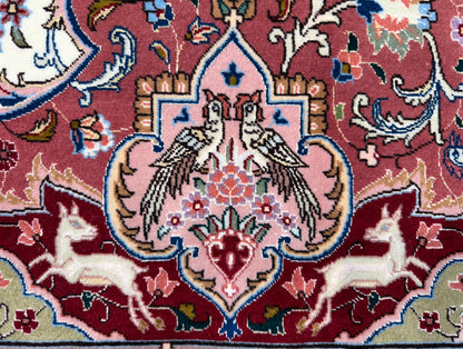 Hand-Knotted 70 Raj Persian Tabriz Pictorial Rug - 10’4”x13’3”