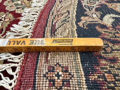 9’ Diameter Hand-Knotted Wool Indian Round Oriental Rug - 9x9 Handmade Carpet