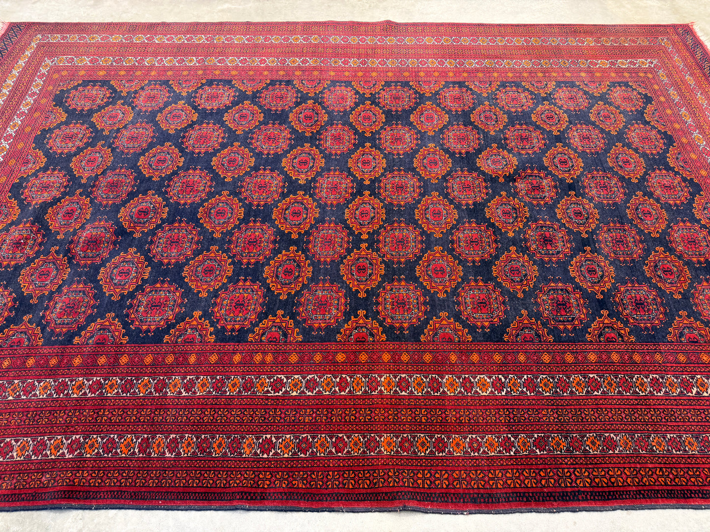 6’5”x9’10” Hand-Knotted Wool Bokhara Oriental Area Rug