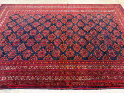6’5”x9’10” Hand-Knotted Wool Bokhara Oriental Area Rug