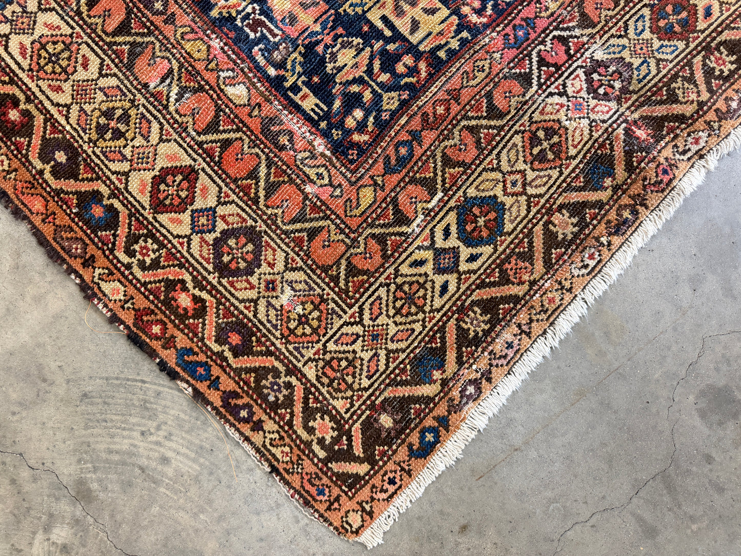 Hand-Knotted Persian Senneh Rug - 5’X9’9”