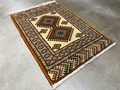 Hand-Knotted Bokhara Rug - 2’2”x3’1”