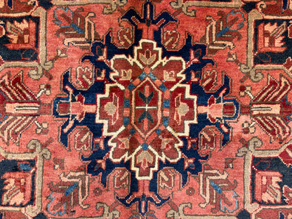 9’4”x12’4” Hand-Knotted Persian Heriz Ahar Area Rug