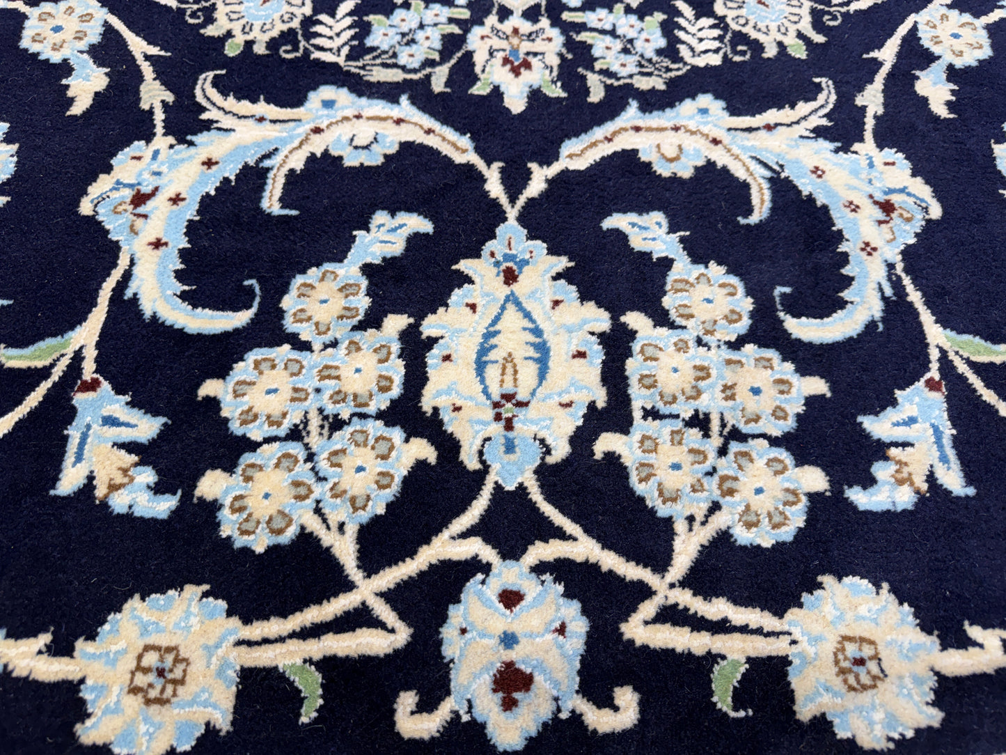 Hand-Knotted Persian Nain Rug - 10’x13’1”