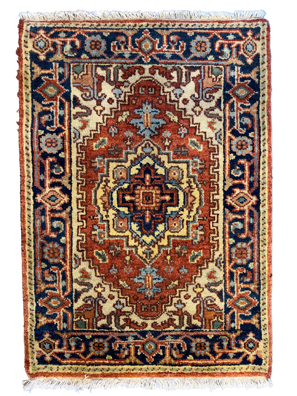 Hand-Knotted IndoHeriz Rug - 2’x3’