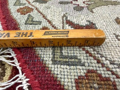 8’ Diameter Hand-Knotted Wool Indian Round Oriental Rug - 8x8 Handmade Carpet