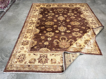 8’x10’ Hand-Knotted Wool Agra Area Rug