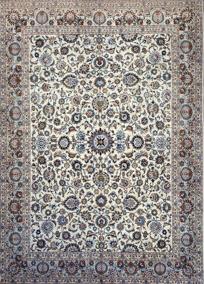 10’5”x14’5” Hand-Knotted Wool All-over Kashane Area Rug - Handmade Carpet 10x14