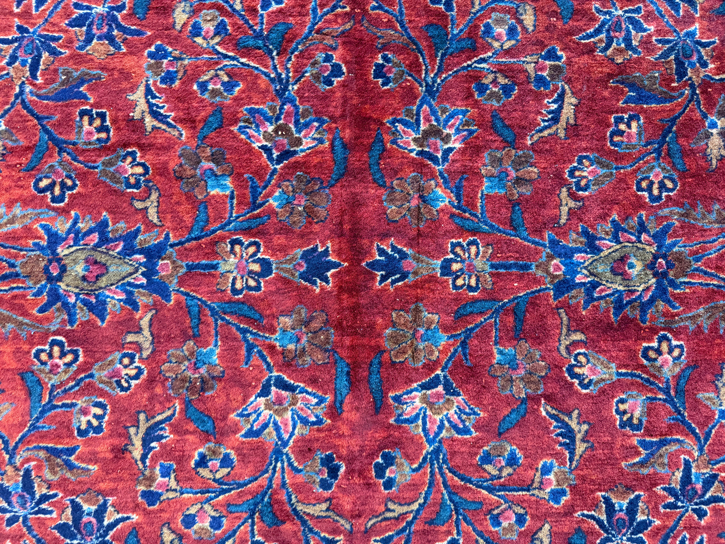 Hand-Knotted Manchester Persian Kashan Rug - Signed - 10’7”x16’6”