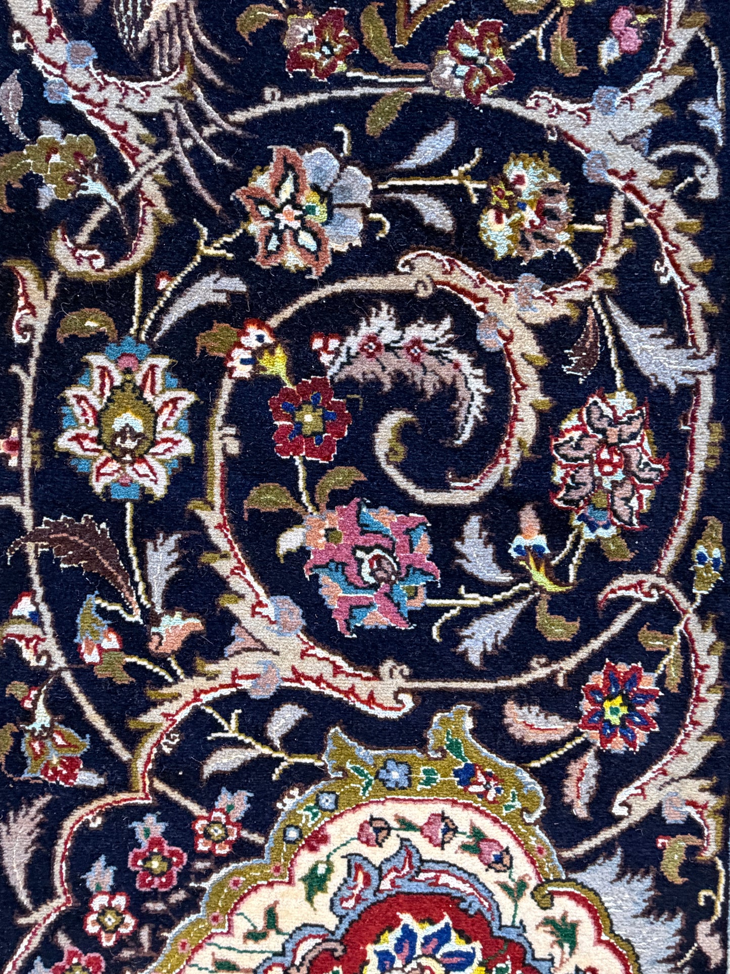 13’3”x20’2” Hand-Knotted 55 Raj Persian Tabriz Rug