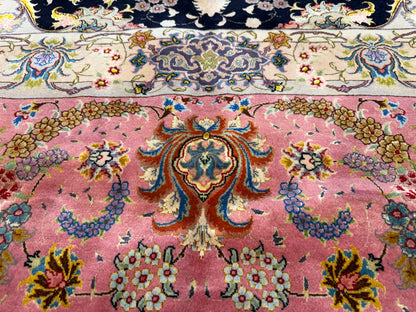 11’6”x16’6” Very Fine Hand-Knotted 70 Raj Signed Persian Tabriz Rug