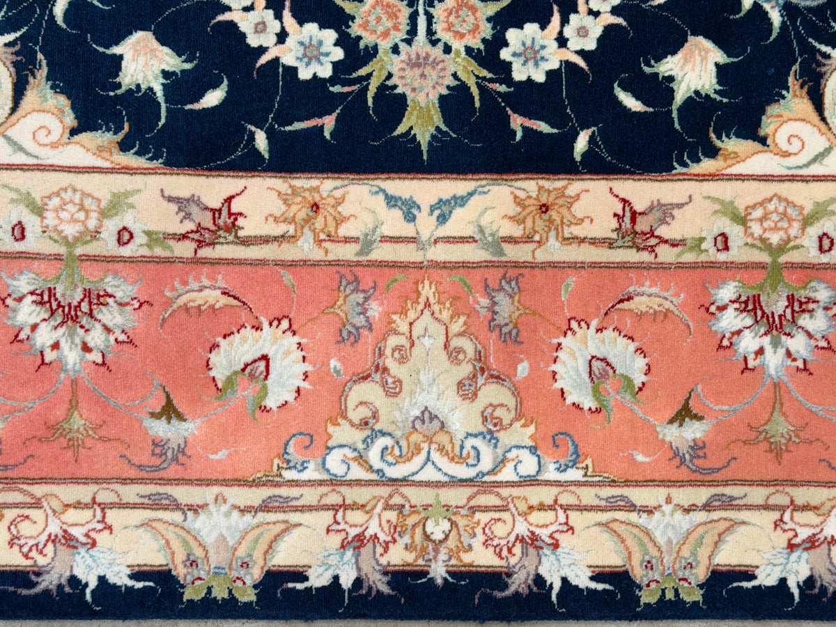 Hand-Knotted 70 Raj Persian Tabriz Rug - Signed Dolatkhah - 6’7”x10’3”