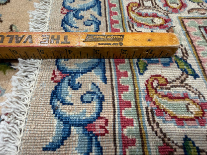 10’2”x13’9” Hand-Knotted Persian Kerman Signed Area Rug