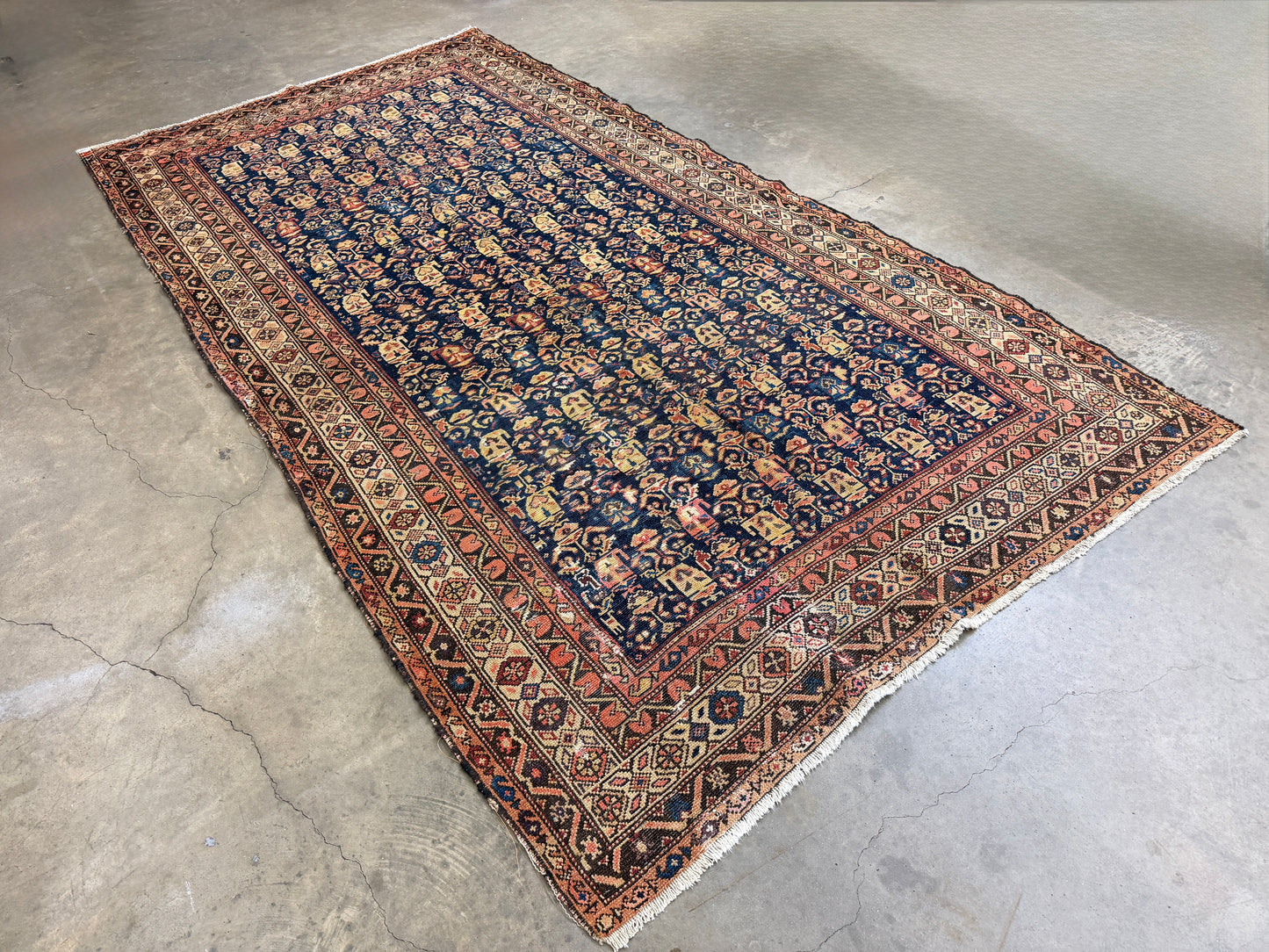 Hand-Knotted Persian Senneh Rug - 5’X9’9”