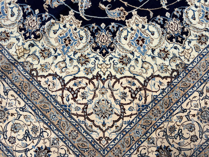 Hand-Knotted 6 La Persian Nain Rug - 10’2”x13’6”