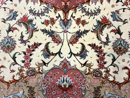 10’x12’9” Fine Hand-Knotted Persian Tabriz Area Rug