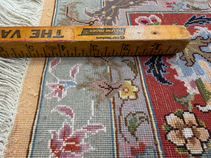 Hand-Knotted 70 Raj Persian Tabriz Rug - 6’6”x10’4”