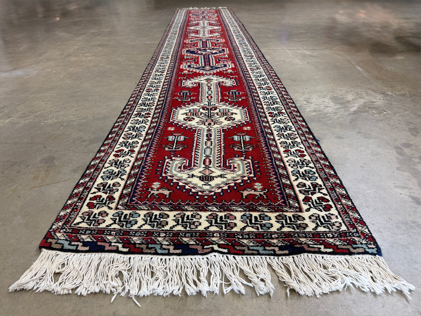 Hand-Knotted Kazak Runner - 2’6”x14’1”