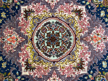 Hand-Knotted 60 Raj Persian Tabriz Rug - Signed Alizadeh - 9’7”x13’4”