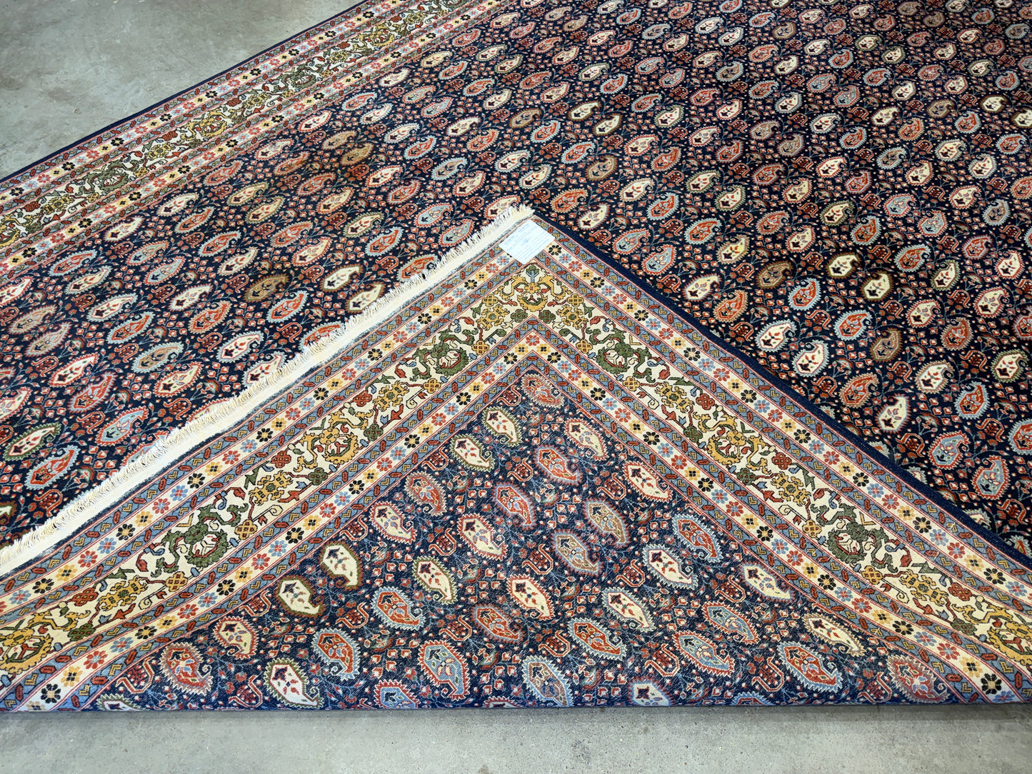 7’10”x11’7” Hand-Knotted Wool Persian Malayer Paisley Area Rug