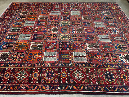 Hand-Knotted Persian Bakhtiari Rug - 10’5”x12’8”