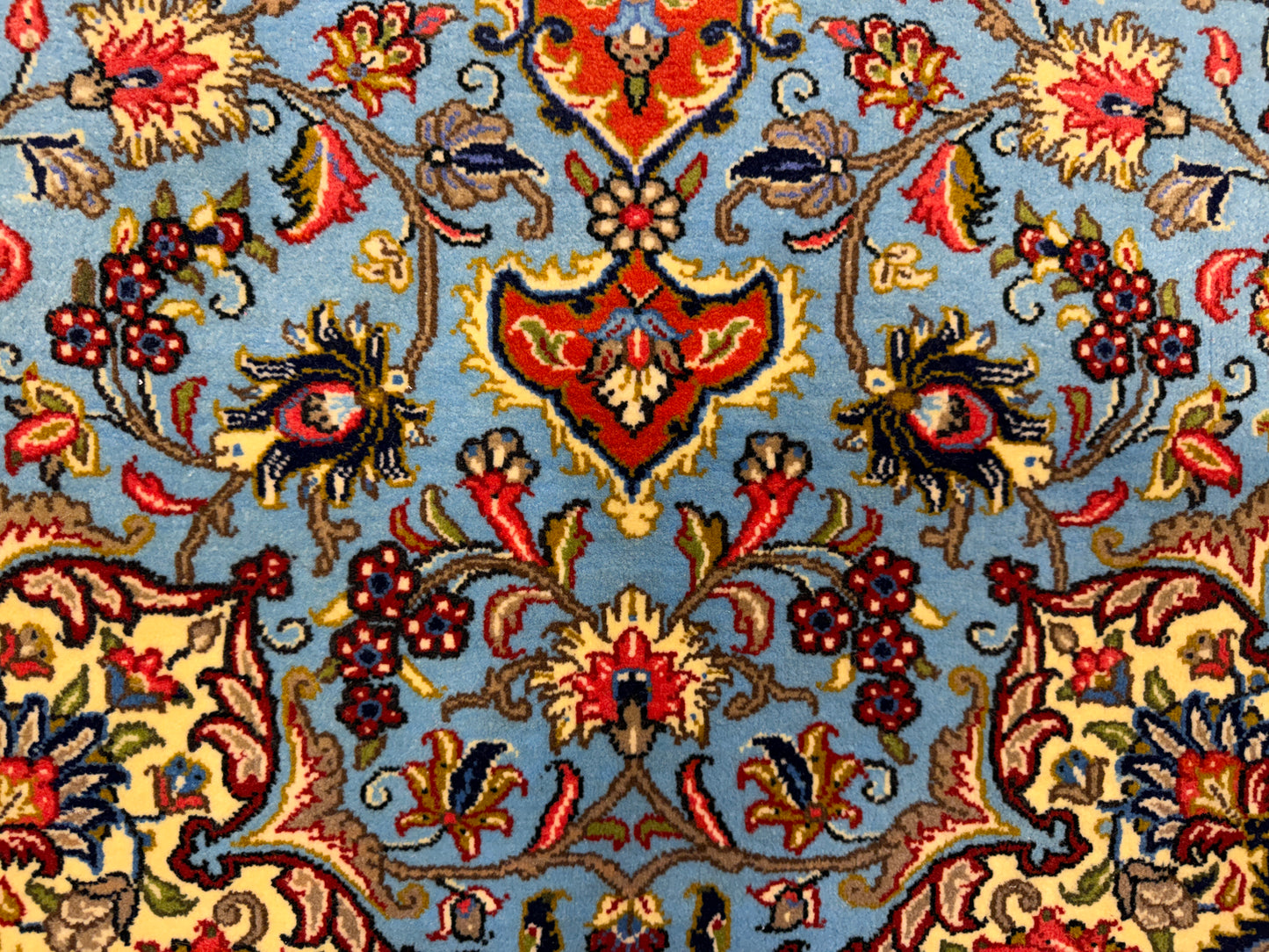 Hand-Knotted Persian Qum Rug - 3’6”x4’10”