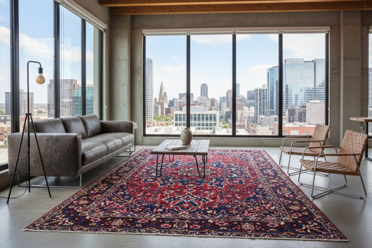 Hand-Knotted Persian Bakhtiari Rug - 9’1”x12’