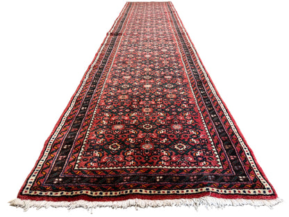 Hand-Knotted Hosseinabad Runner - 2’9”x13’