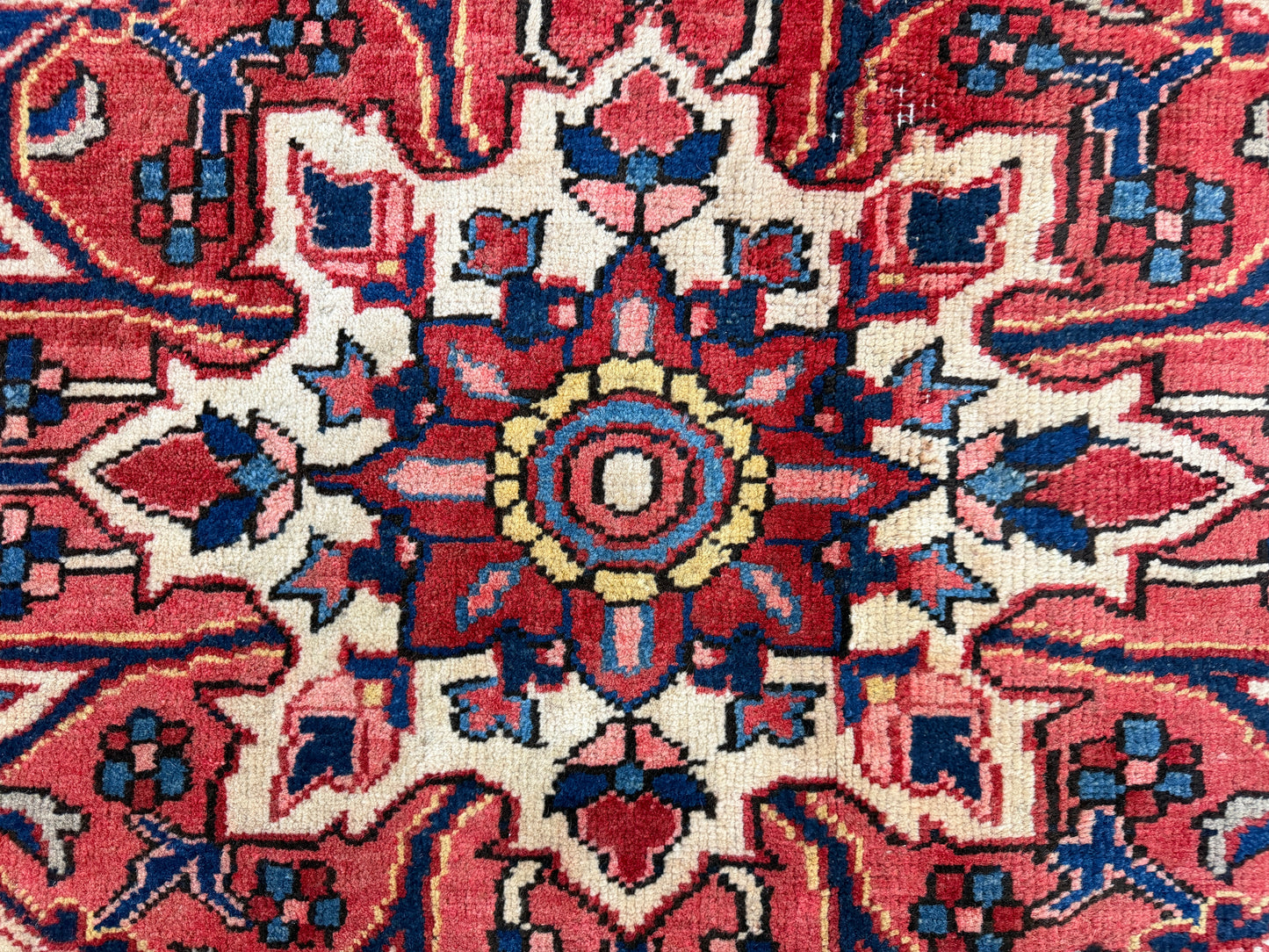 Hand-Knotted Persian Heriz Rug - 9’8”x13’2”