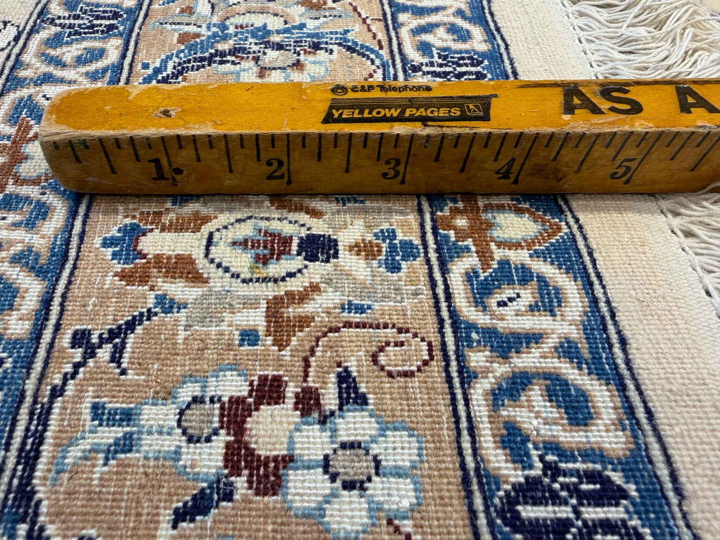 Hand-Knotted 4 La Persian Nain Rug - Signed Habibian - 10'4"x14'3"
