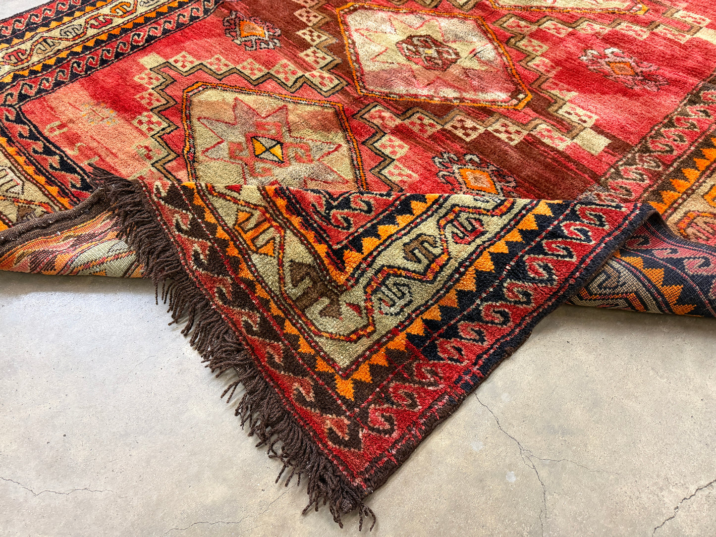 5’7”x10’7” Antique Hand-Knotted Wool Russian Kazak Oriental Rug 5x10 Handmade Carpet