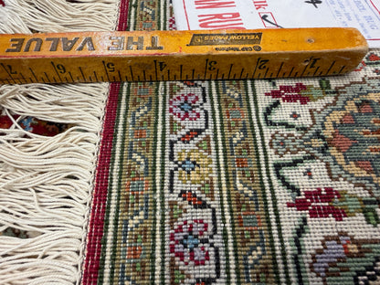 Hand-Knotted Persian Tabriz Mahi Rug - 5'x6'8"